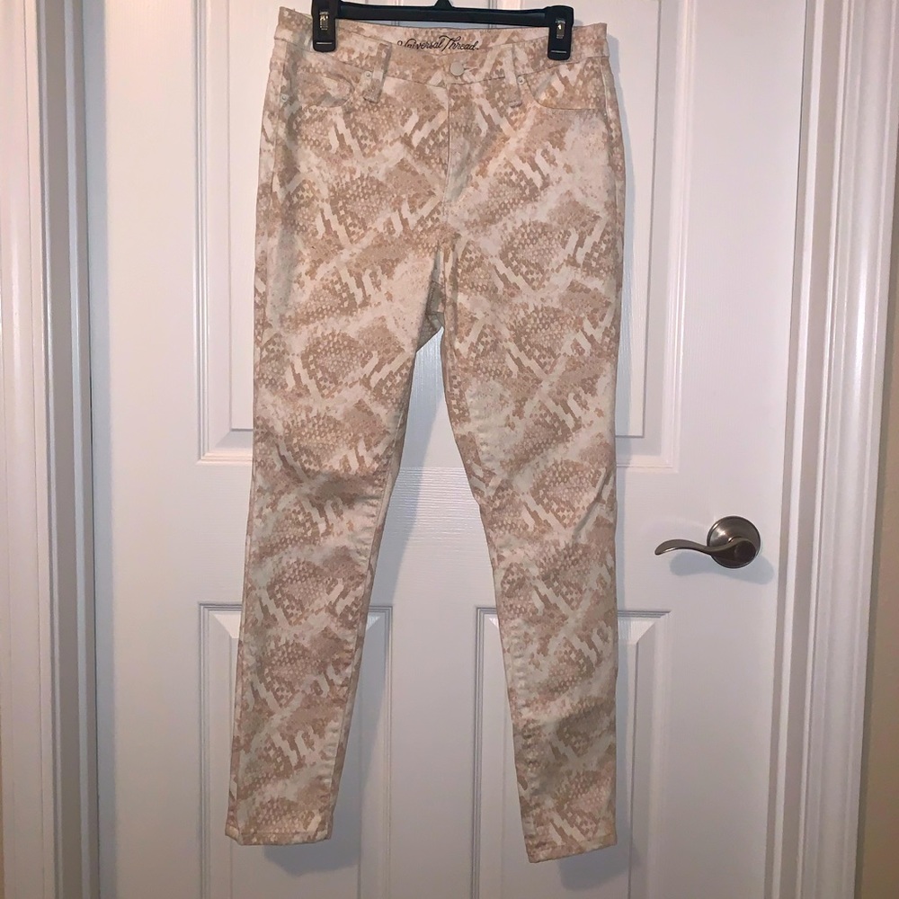 Snakeskin Print Jeans